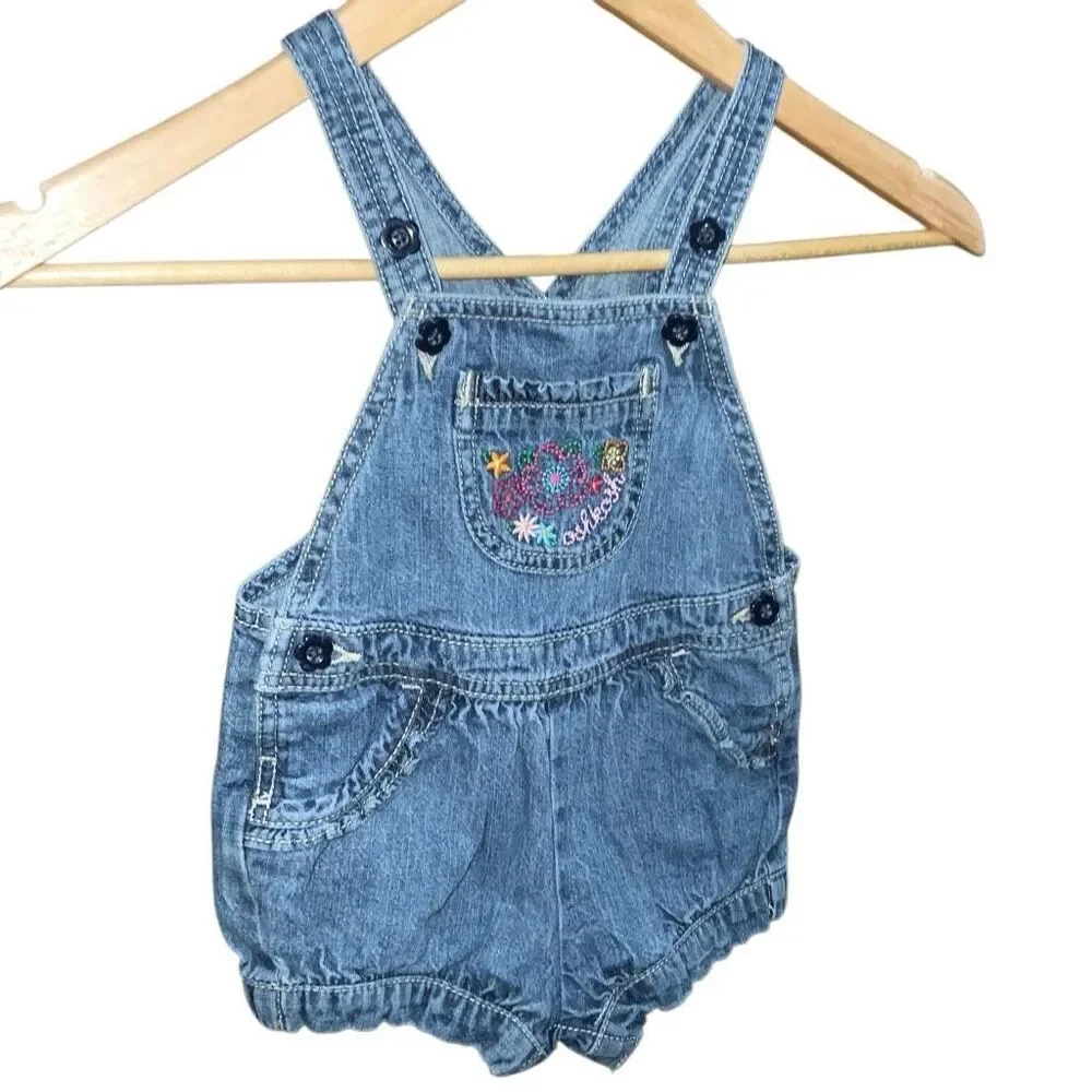 Oshkosh B’gosh vtg Vestbak Baby Overall Shorts 18 months
